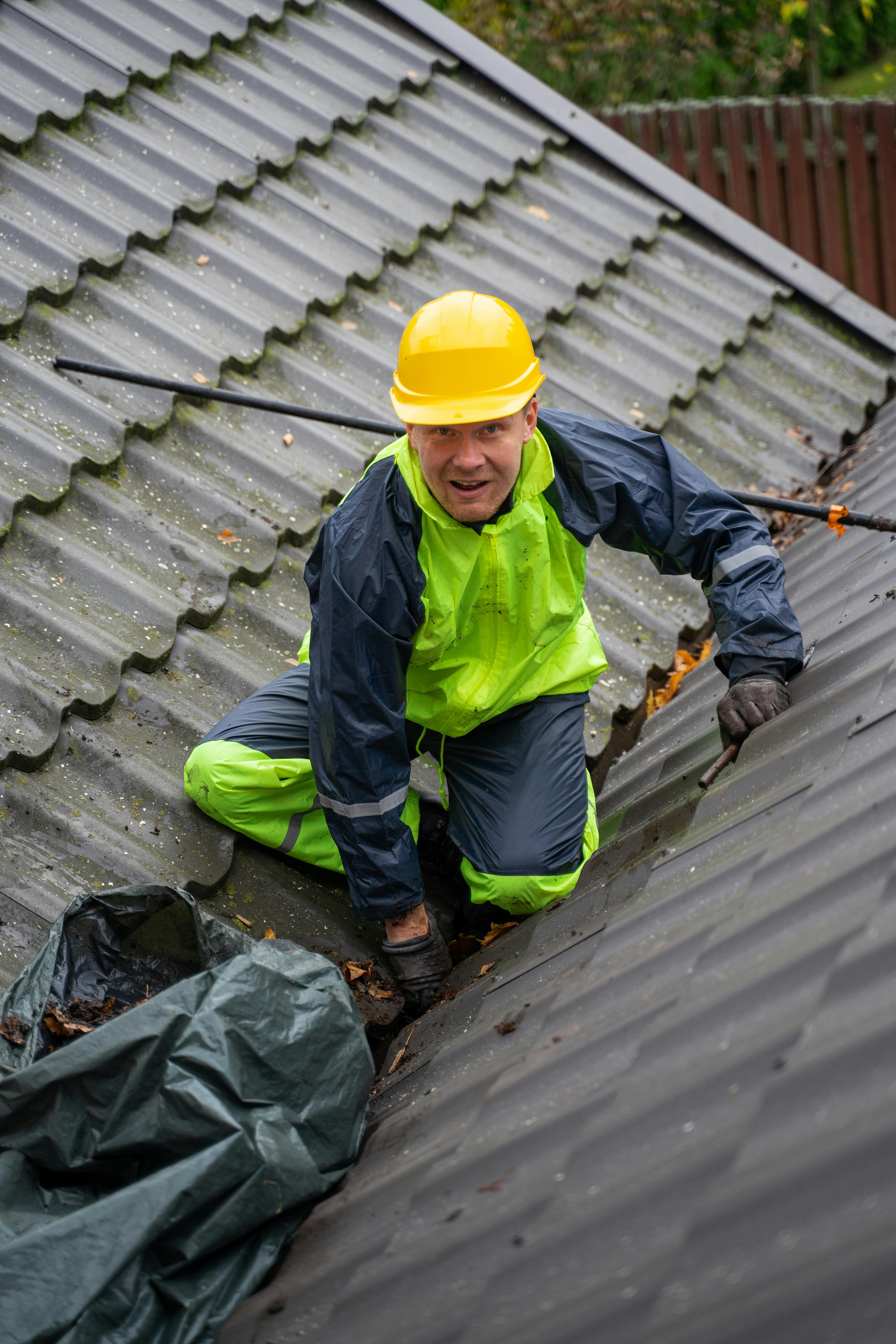 Gutter cleaning — ClearPeak Property Wash