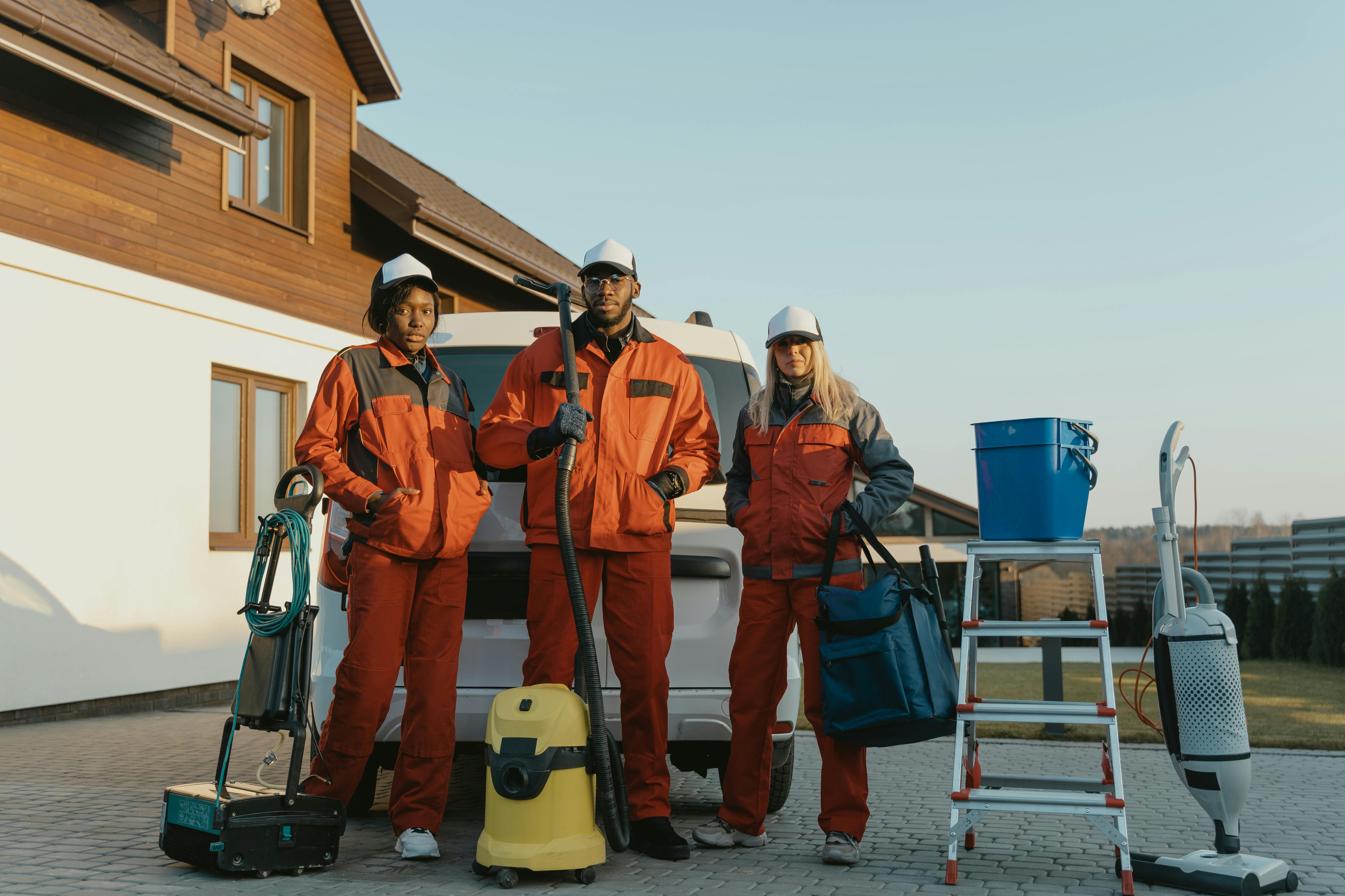 ClearPeak Property Wash owner and team — Auckland